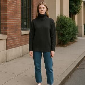 Hania Sweater Womens Large Black By Anya Cole Blue Label Cashmere Knit Scotland